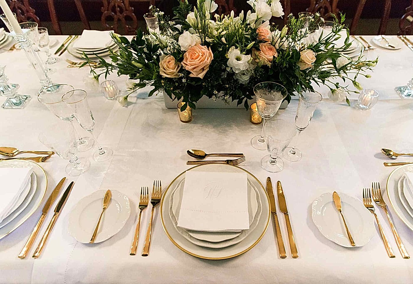 Customs House Brisbane | Close Up of Banquet Table | Venue Hire Brisbane | 3