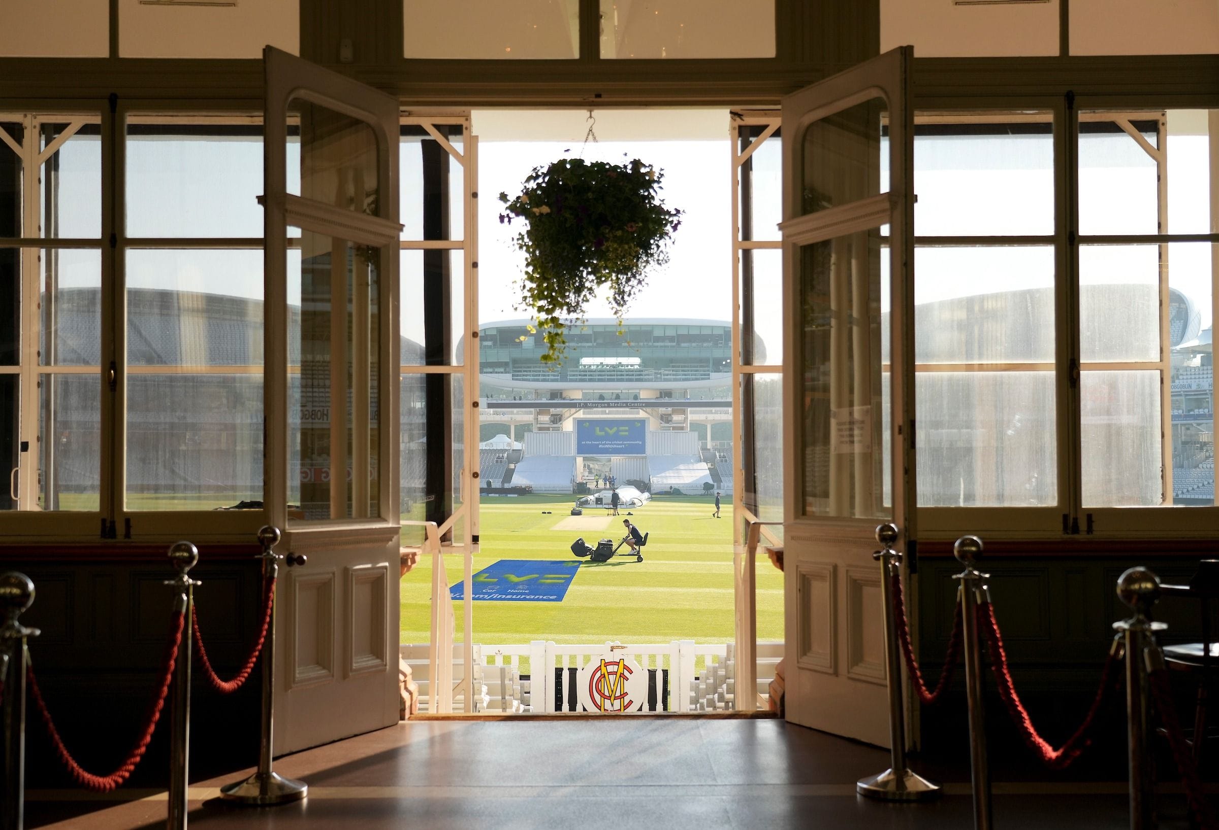 View the pitch whilst making your pitch: Lords Cricket Ground: Tavern Suites image 2