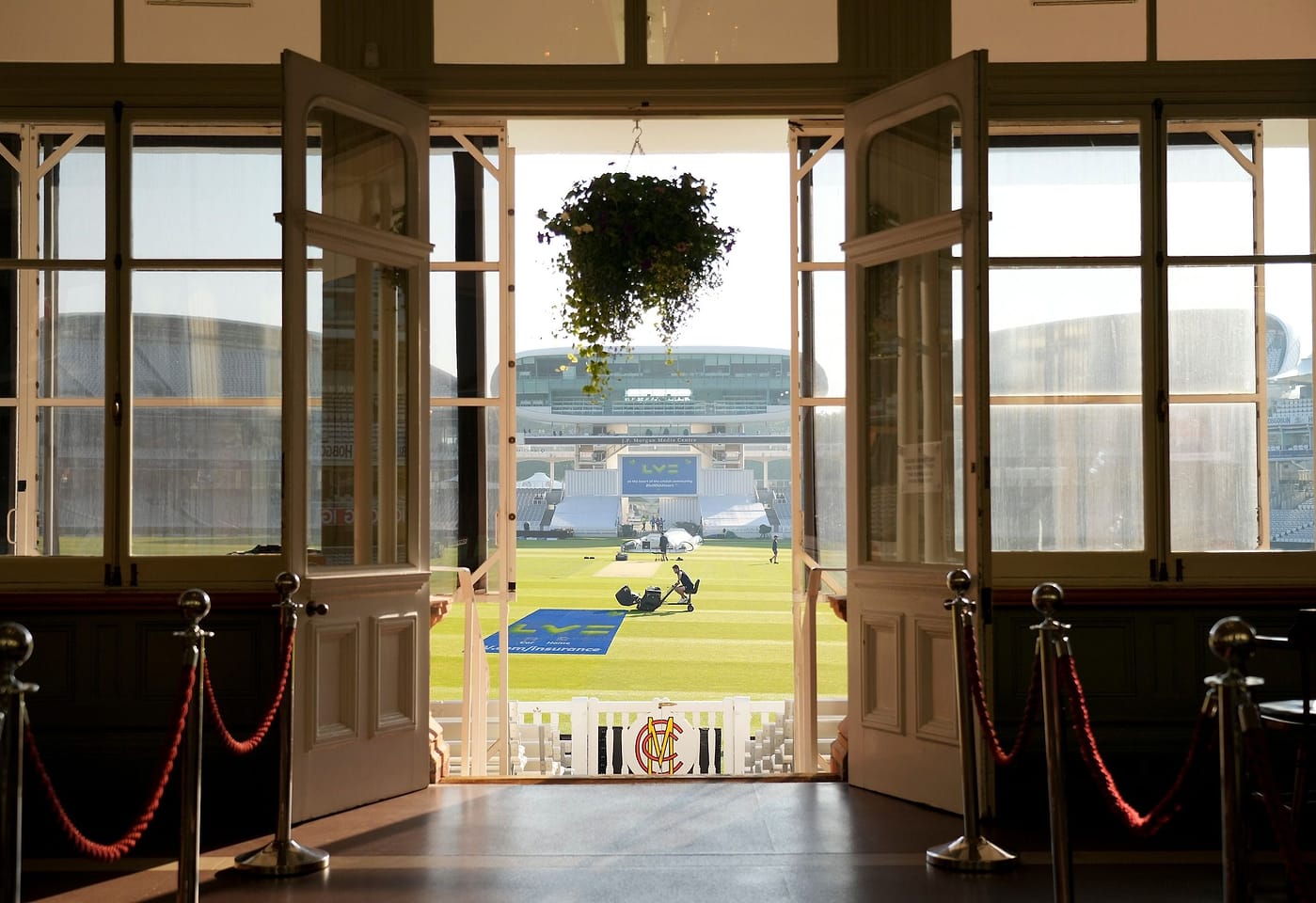 View the pitch whilst making your pitch: Lords Cricket Ground: Tavern Suites image 2