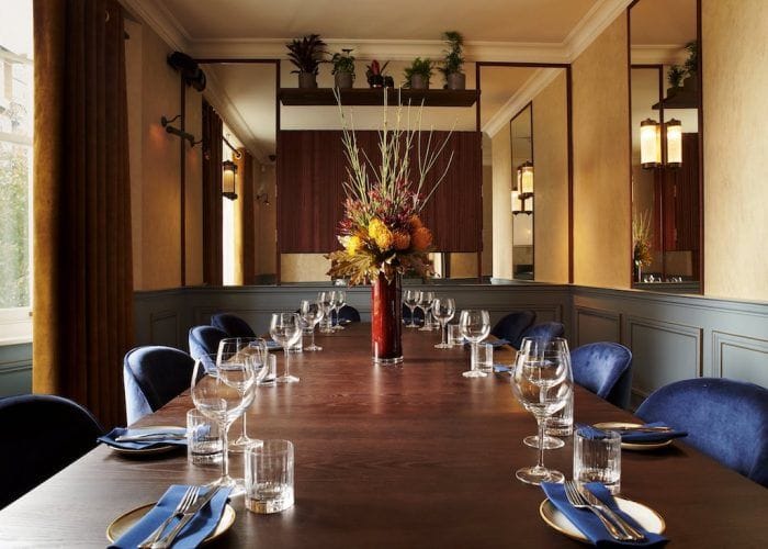 A Marylebone private dining room for breakfast, lunch, and dinner: The private dining room at the Cavendish1