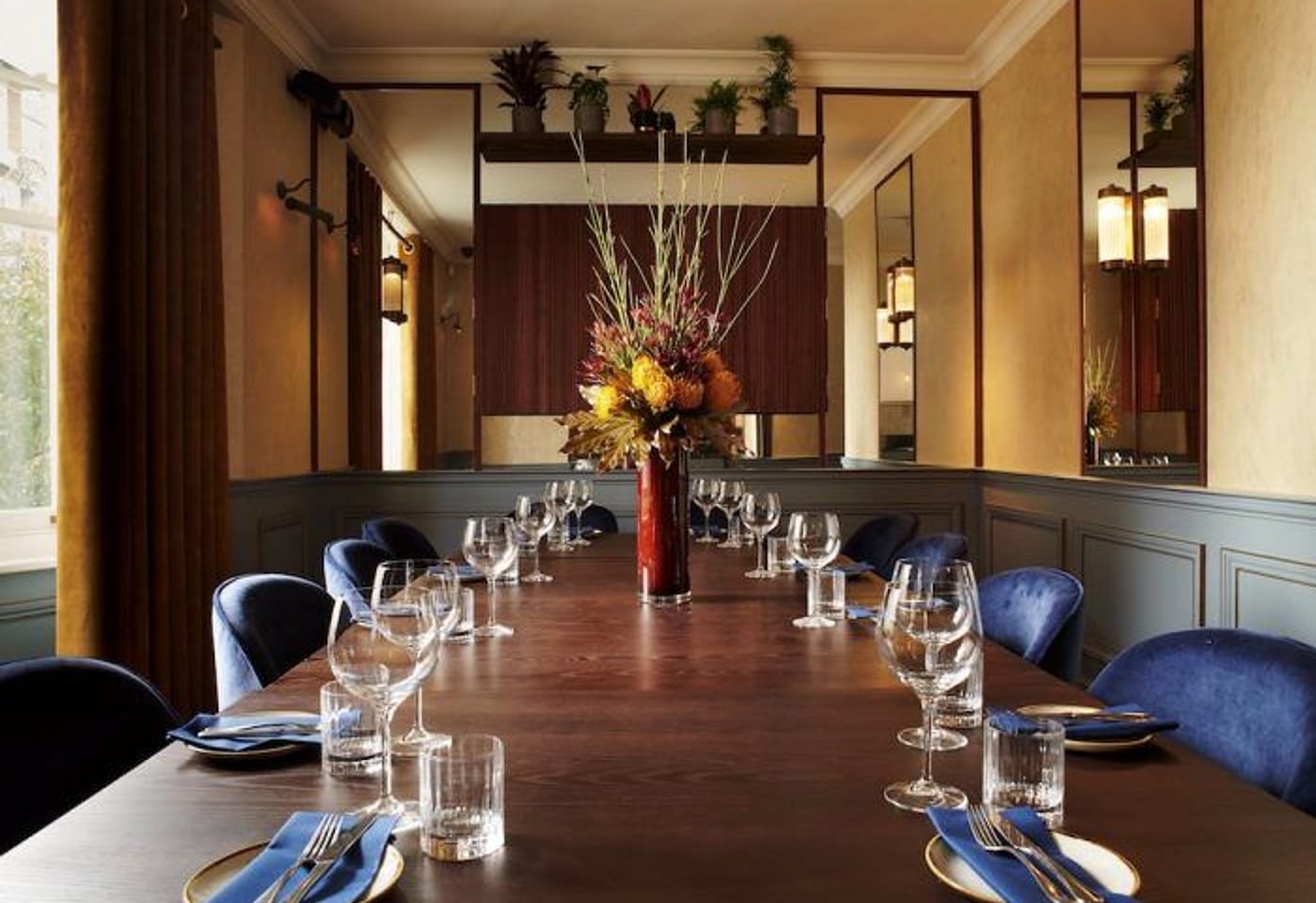 A Marylebone private dining room for breakfast, lunch, and dinner: The private dining room at the Cavendish1