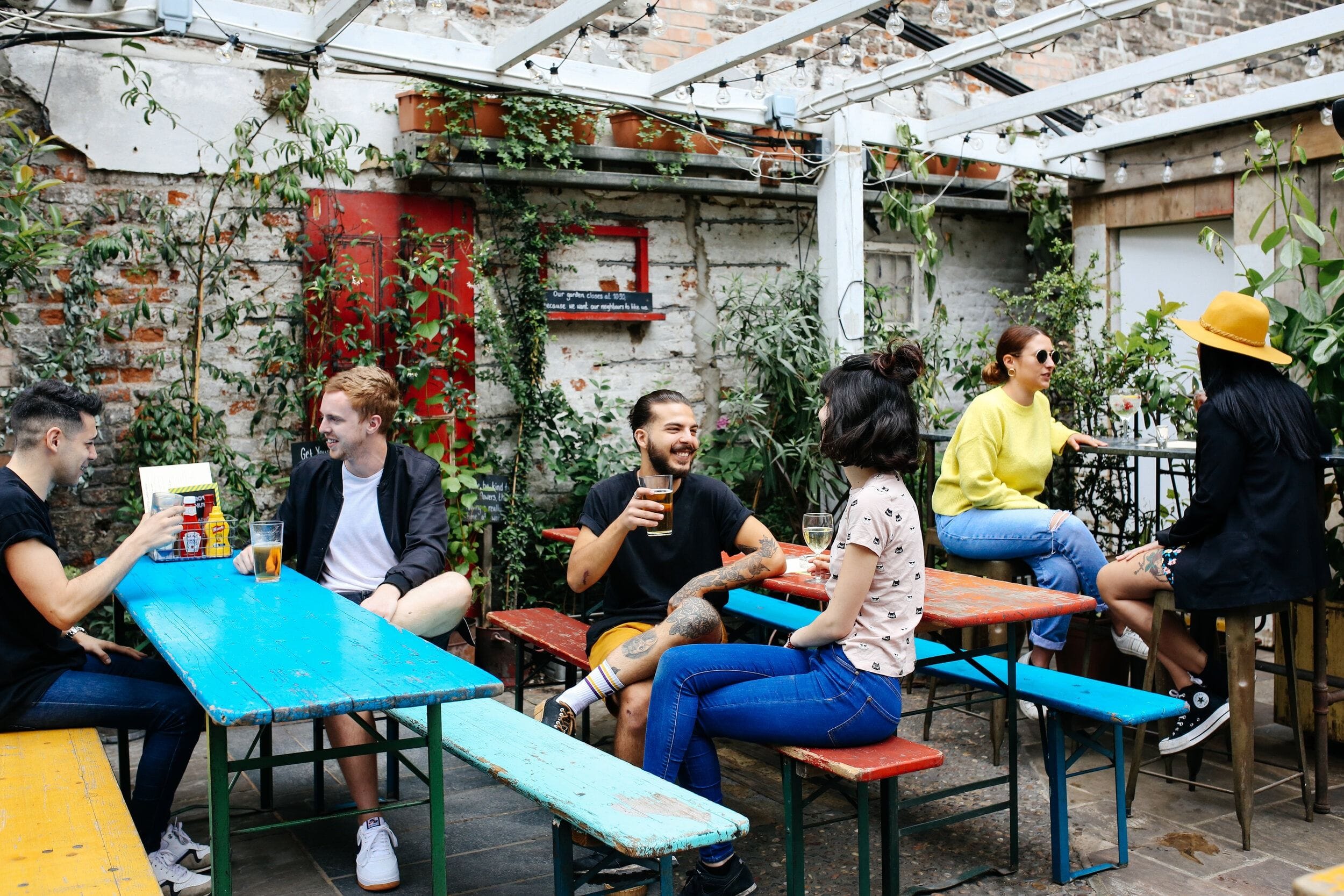 The Crown and Shuttle Shoreditch beer garden 1