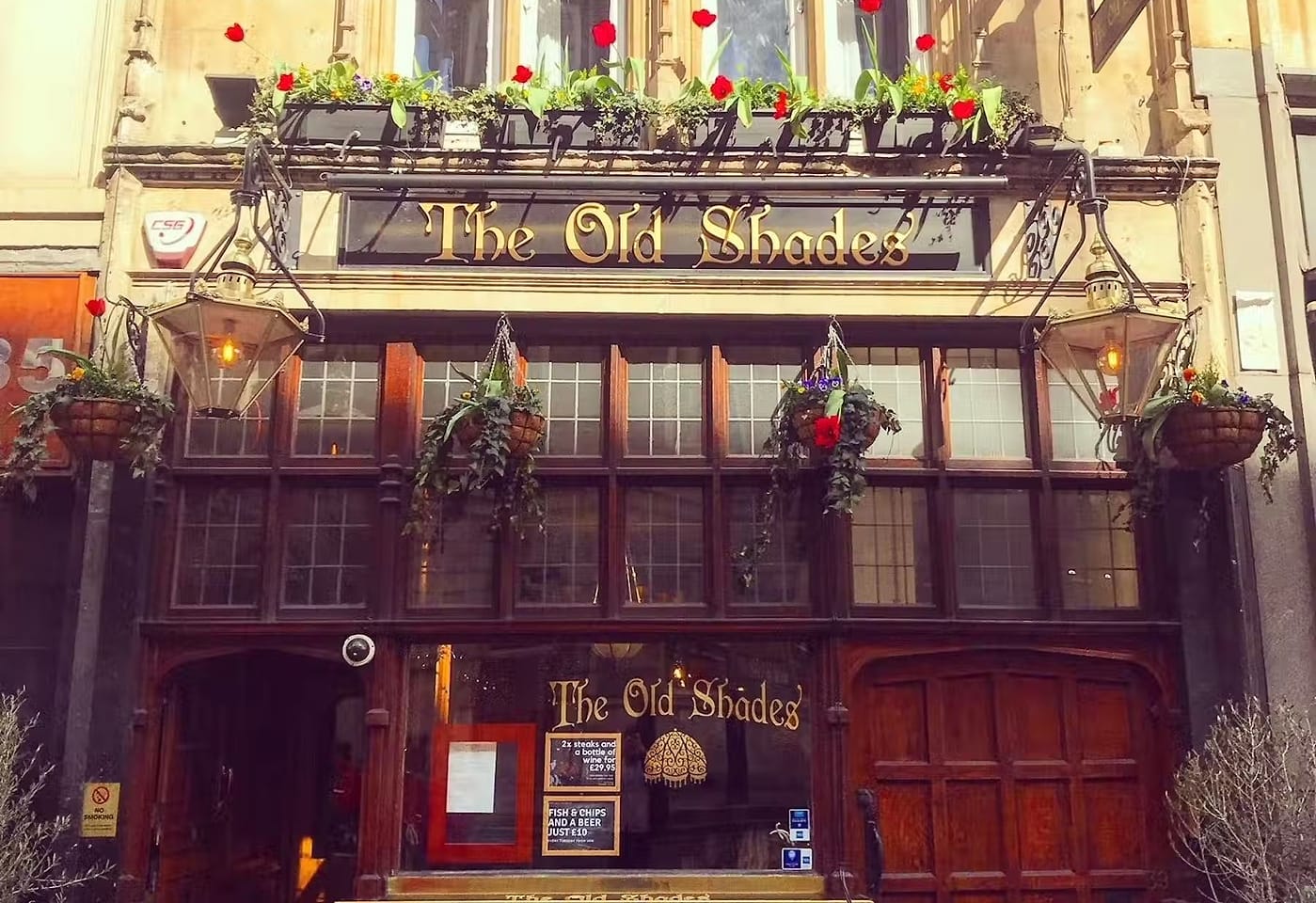 The Old Shades bar embankment