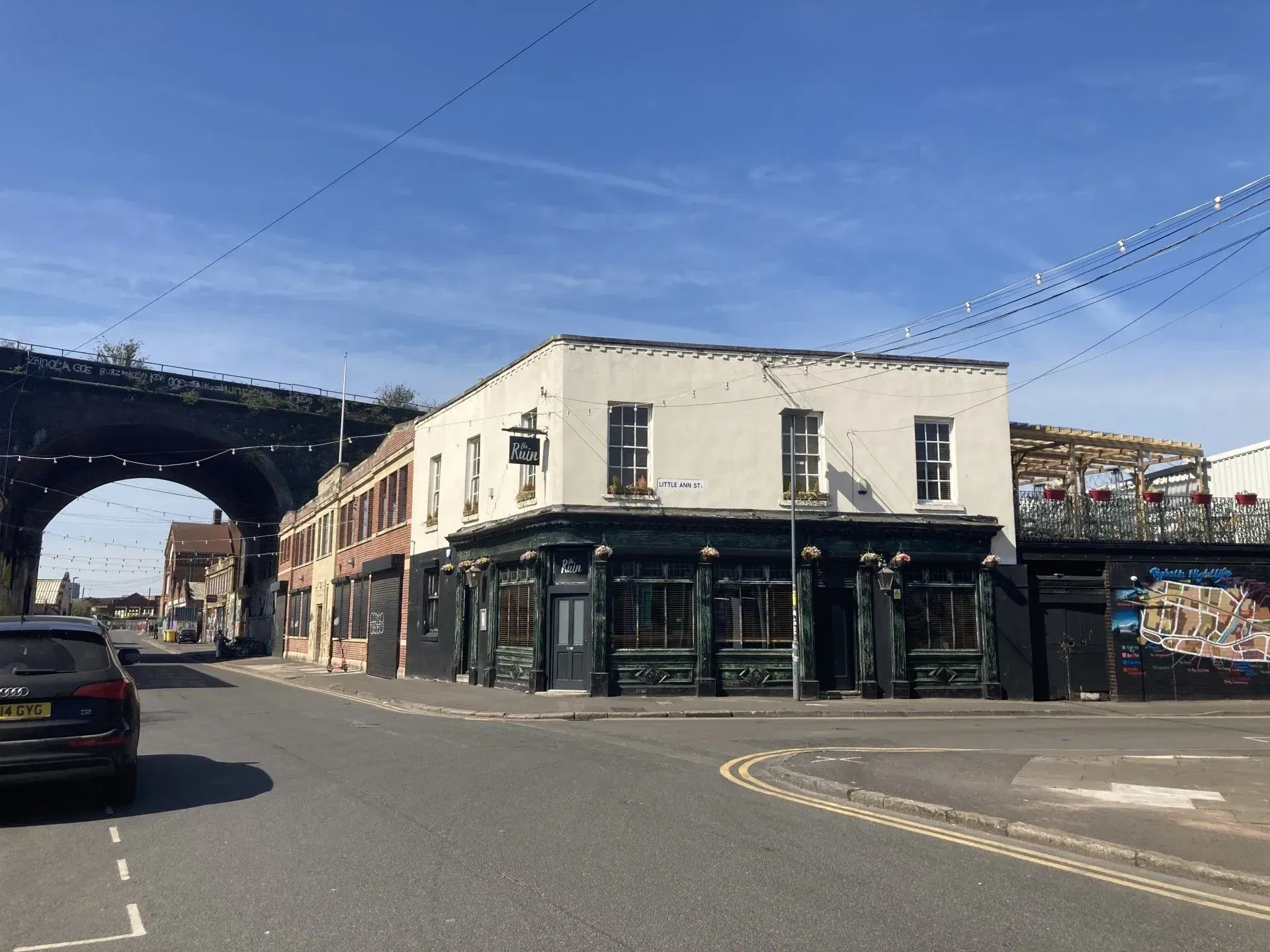 Exterior photo of The Ruin, a bar in Digbeth, Birmingham, UK