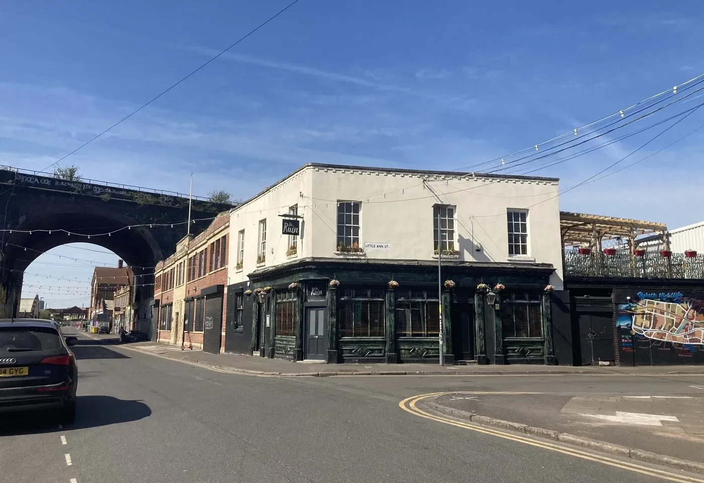 Exterior photo of The Ruin, a bar in Digbeth, Birmingham, UK