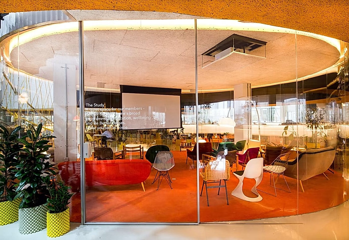 A unique, colourful meeting room in London: The Study, Second Home Spitalfields image 2