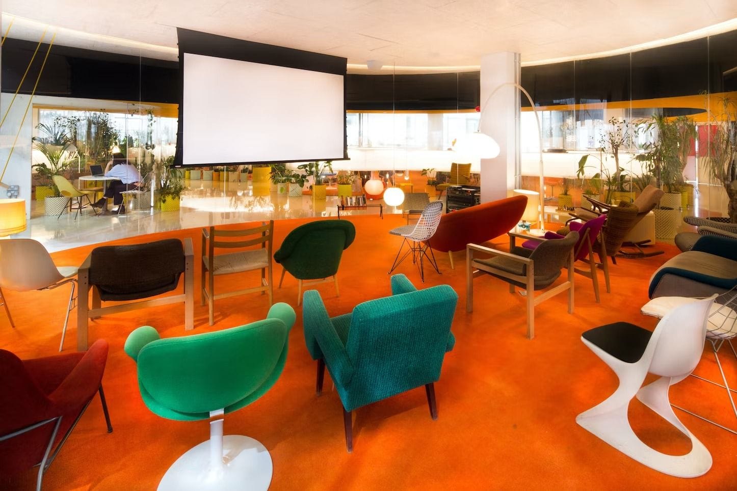 A unique, colourful meeting room in London: The Study, Second Home Spitalfields1