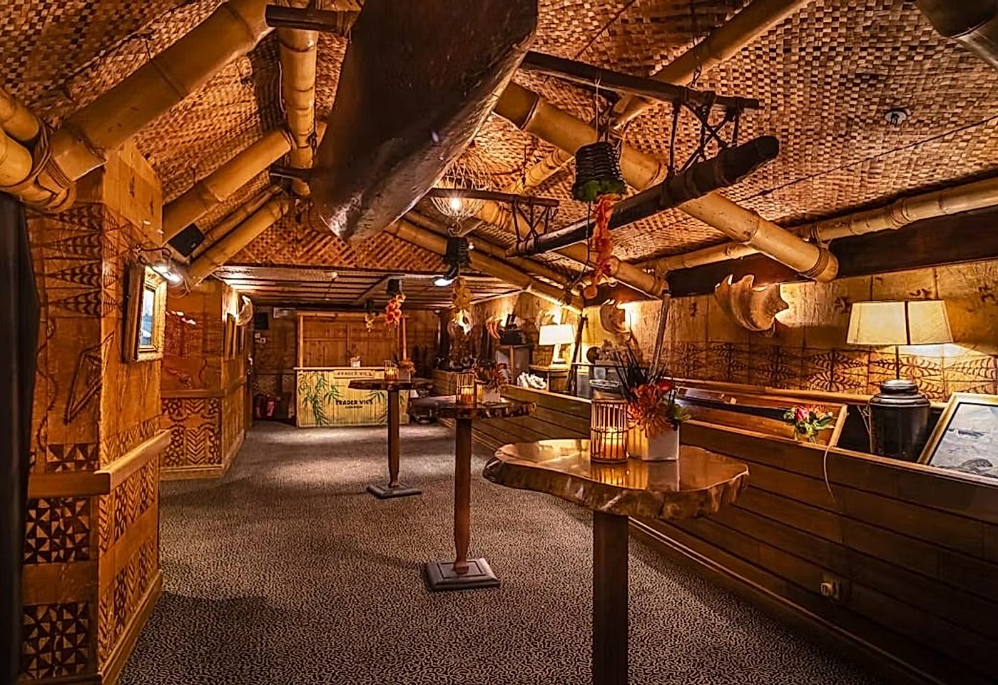 Tiki Room, Trader Vic’s London,, function room in Mayfair
