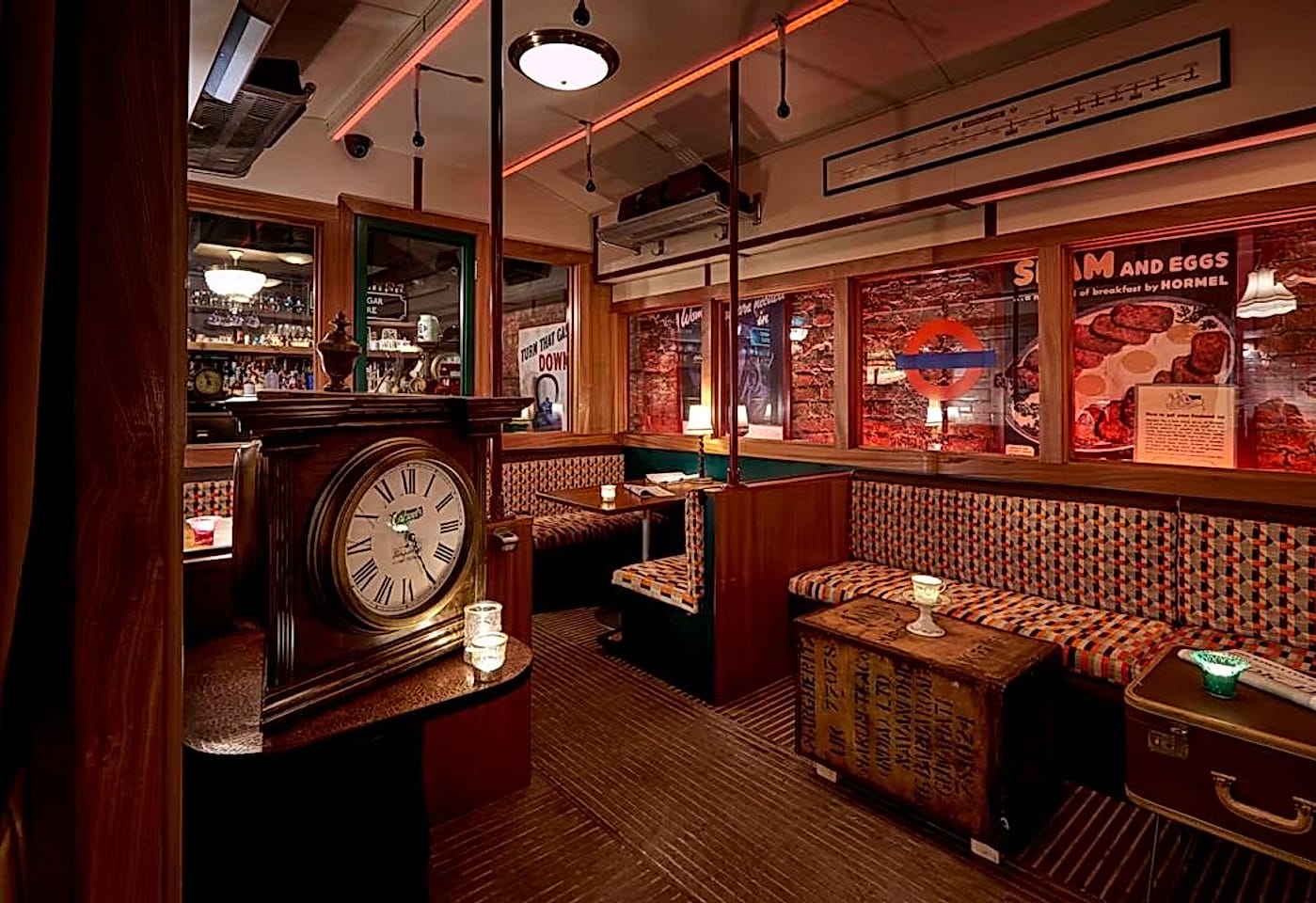 Train Carriage at Cahoot, Function rooms in Mayfair