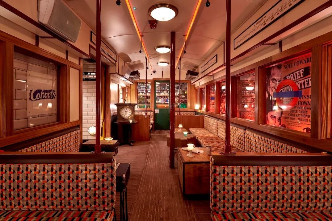 Train Carriage at Cahoot, Function rooms in Mayfair