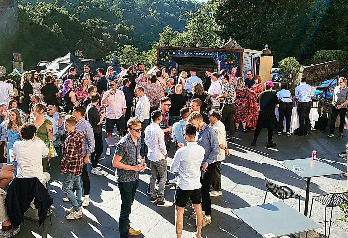 The private rooftop bar at the White Lion in Bristol