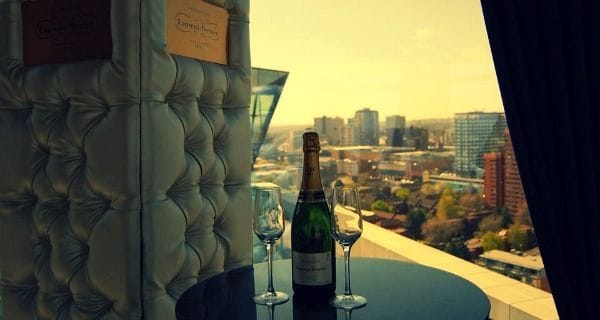 White at The Cube Birmingham rooftop bar 3