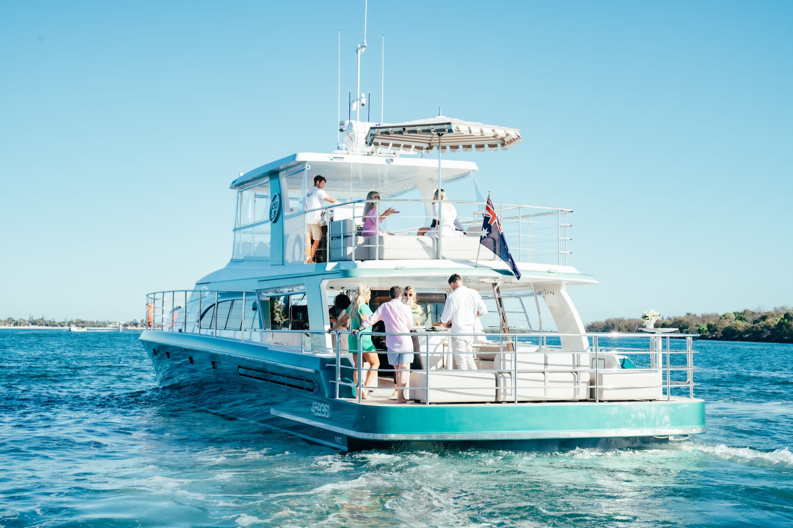 YOT 75 | View of Boats Stern | Venue Hire Gold Coast | 1