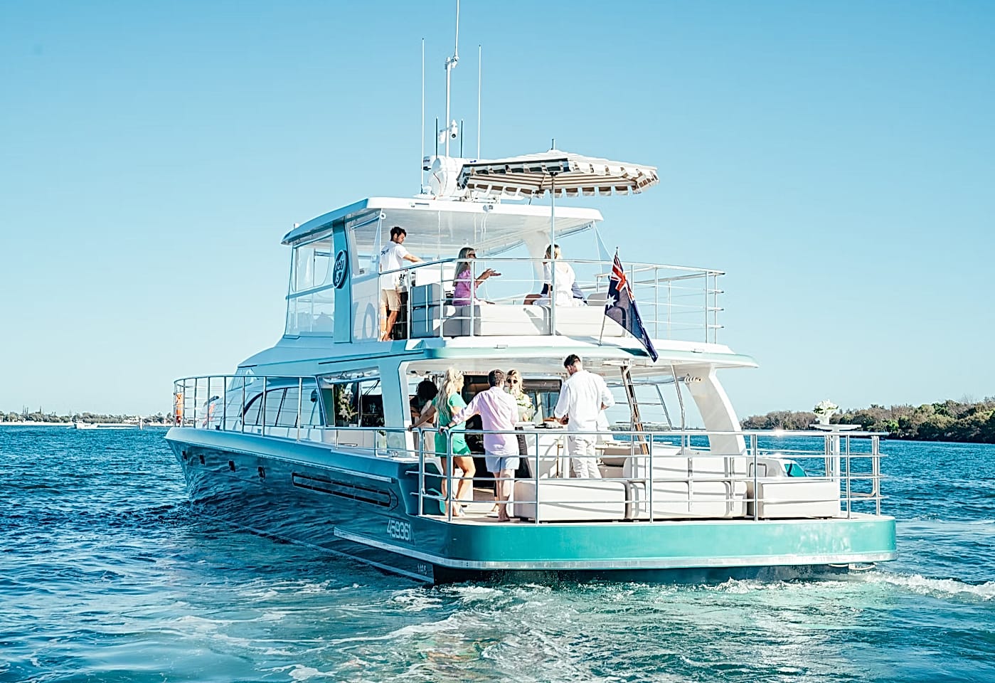 YOT 75 | View of Boats Stern | Venue Hire Gold Coast | 1