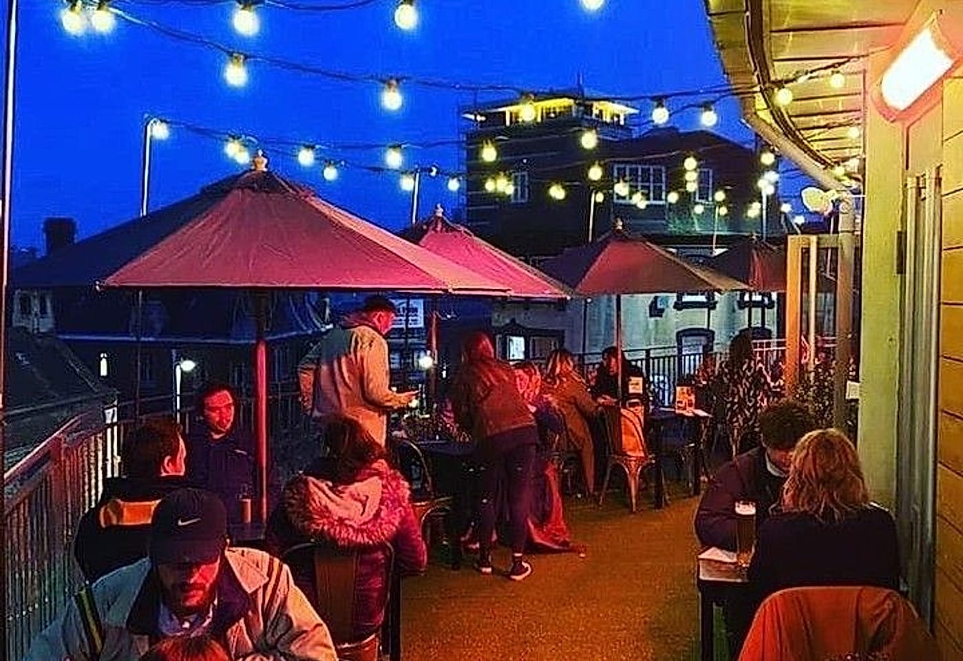 The rooftop bar at Zero Degrees' Bristol location