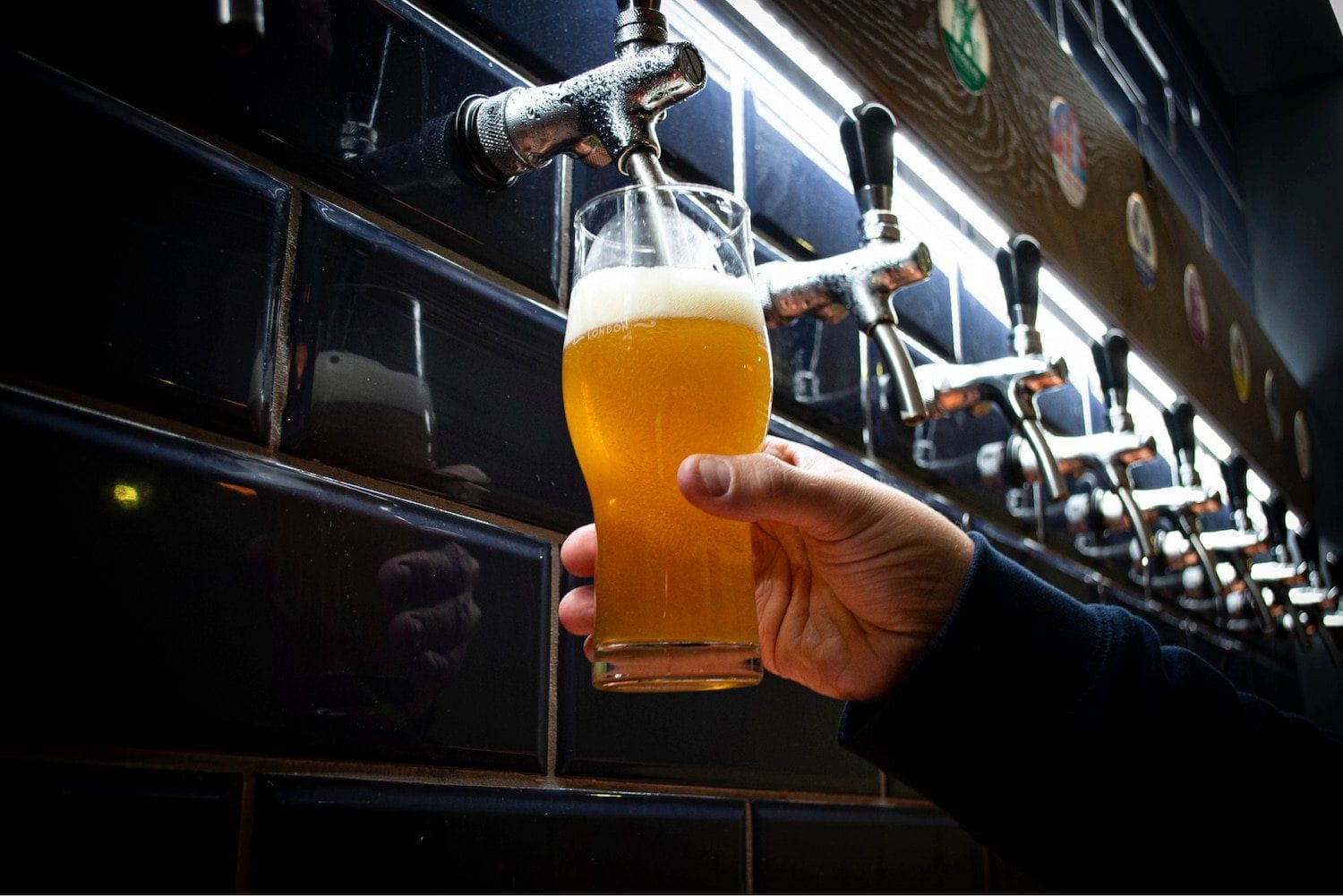 draft pint at the arch house taproom in bermondsey london