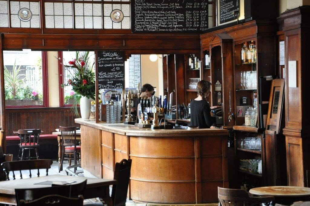 interior of the atlas earls court london bar