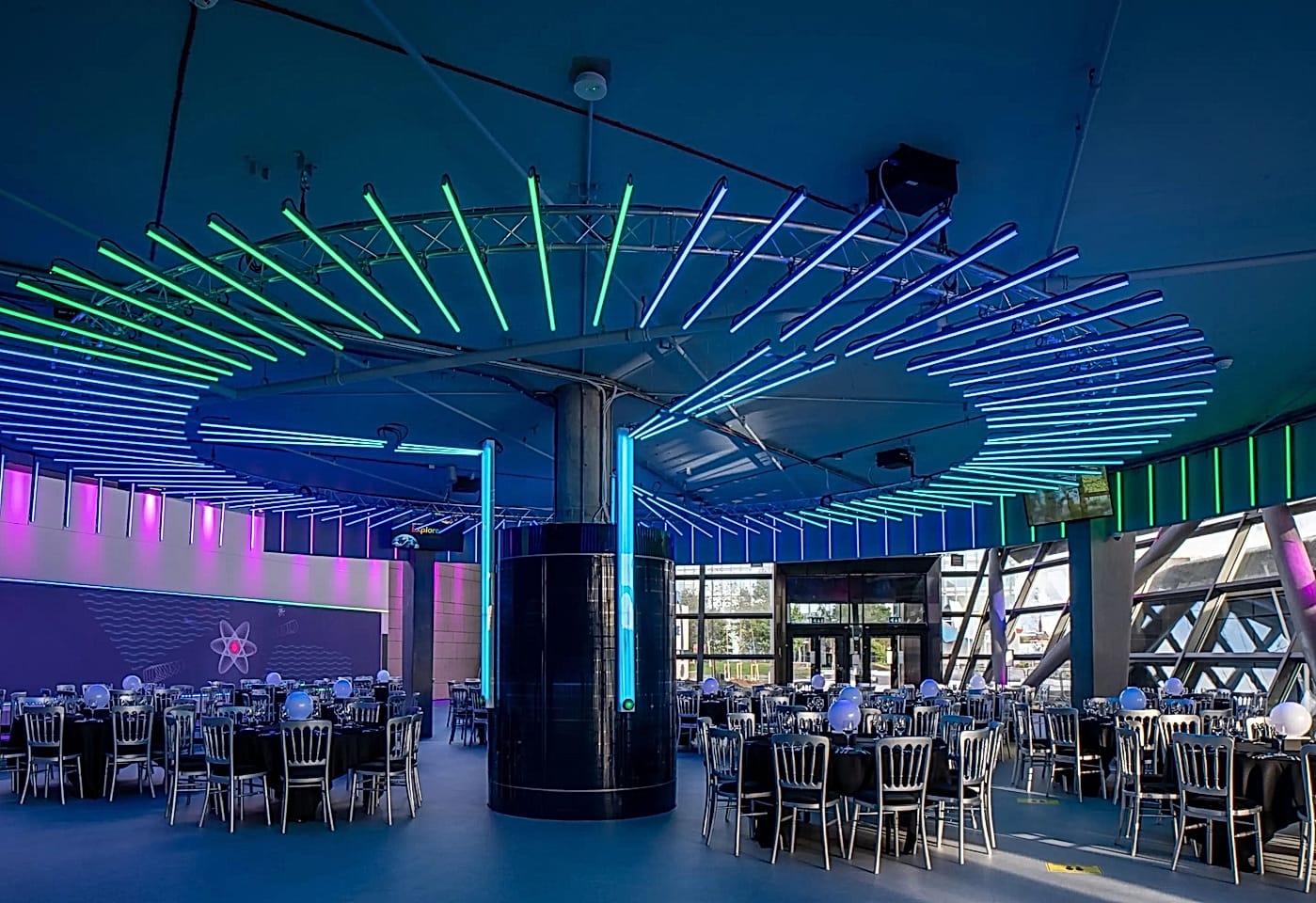 atrium glasgow science centre christmas party venue
