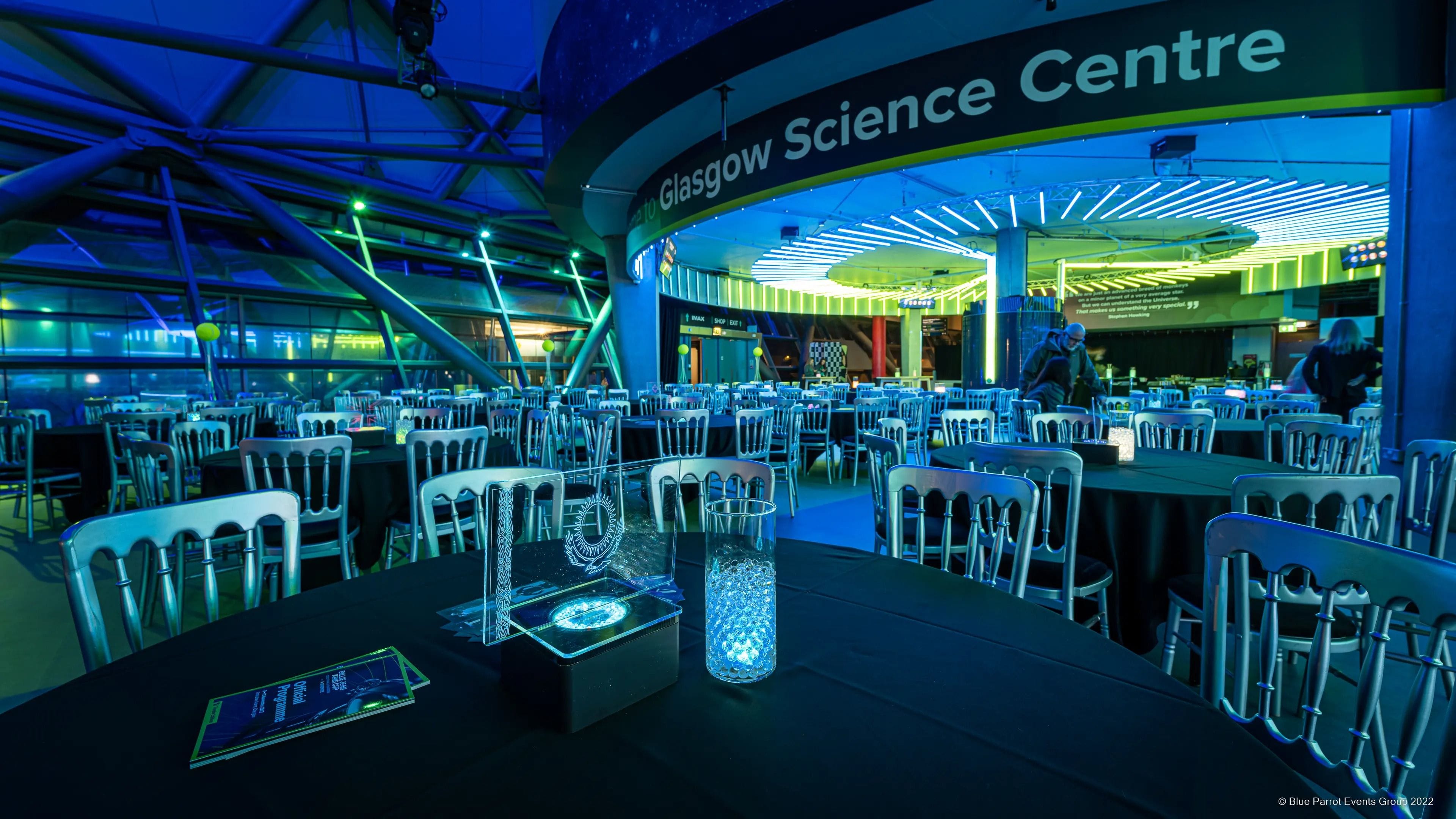 atrium glasgow science centre christmas party venue