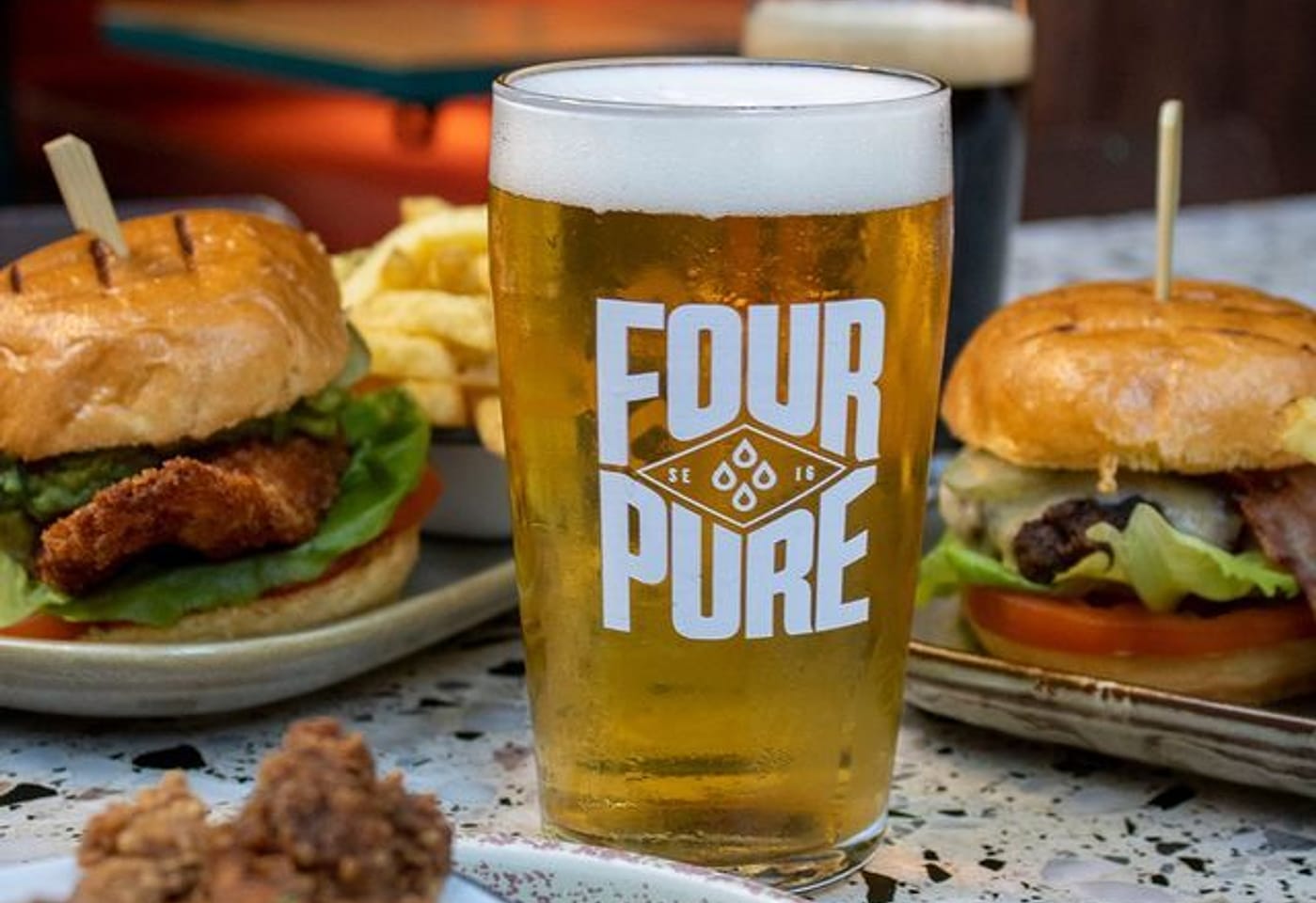 pints and burgers at babel beerhouse in kings cross london