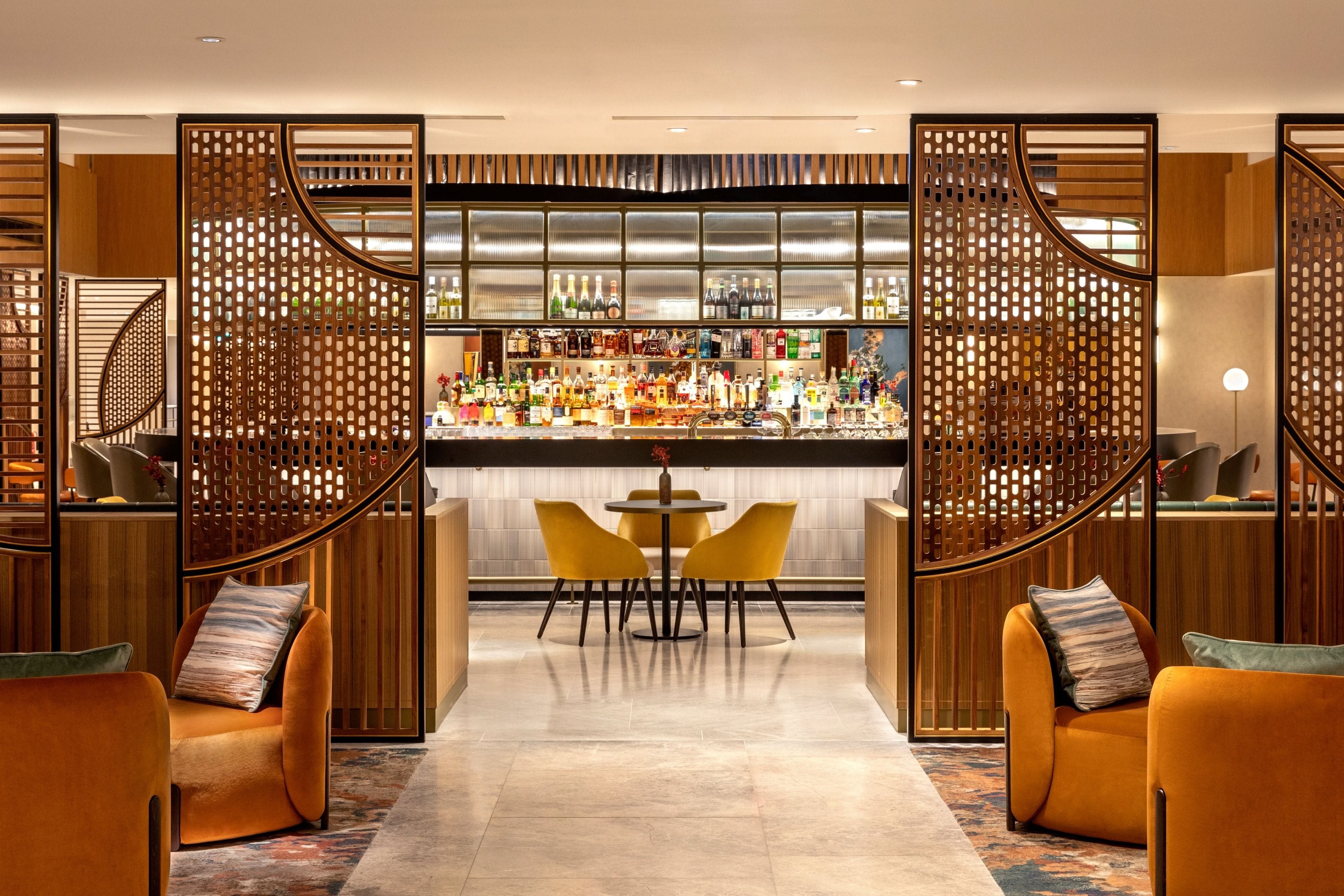 interior of bow bar paddington cocktail bar london