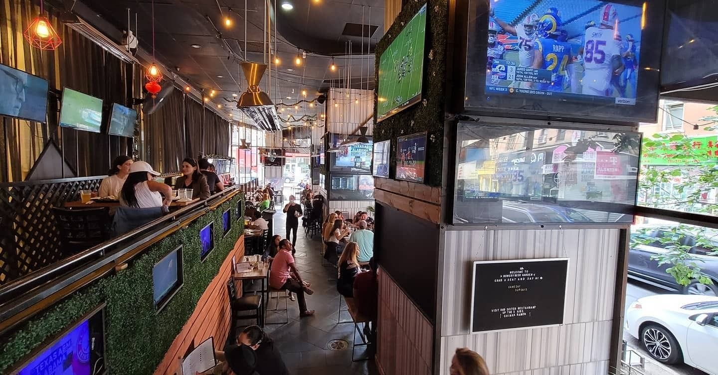 Manhattan beer garden or sports bar?: The Bowery 1
