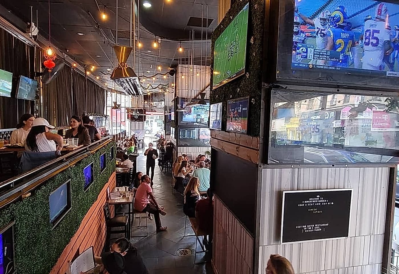 Manhattan beer garden or sports bar?: The Bowery 1