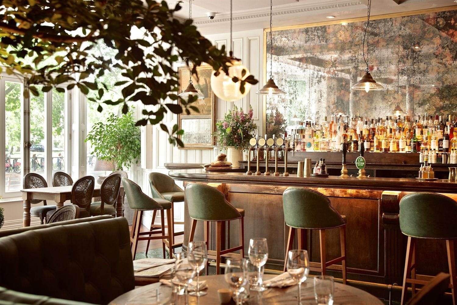 interior of brook house fulham london bar