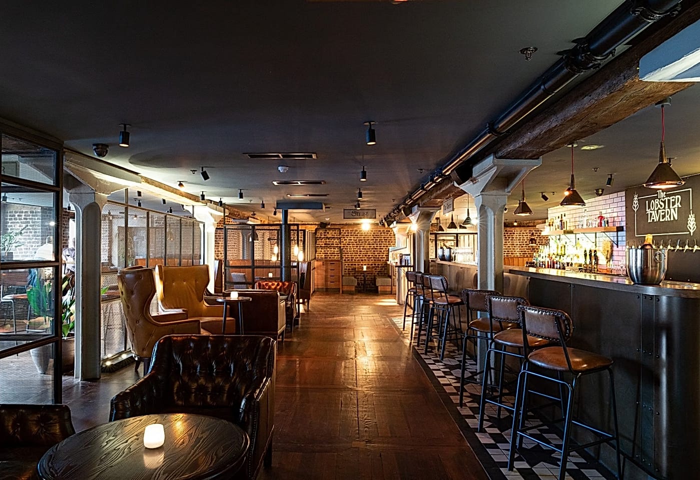 private dining at burger and lobster in canary wharf london