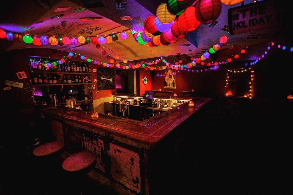 inside the London Bridge bar Call Me Mr Lucky