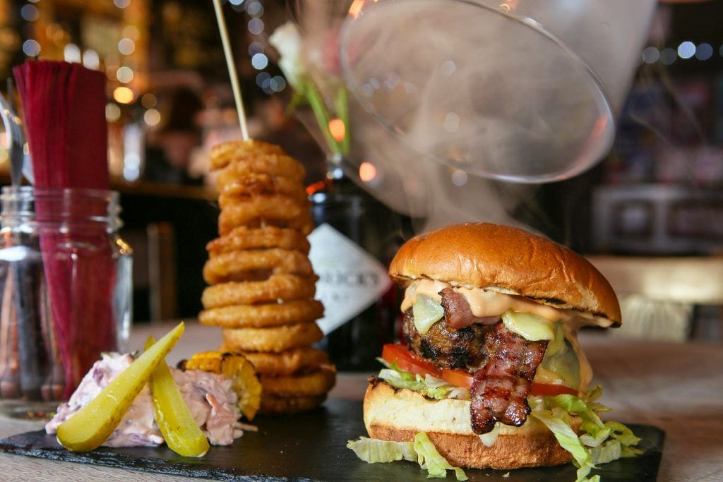 a smokin burger at the camden head camden bar in camden town london