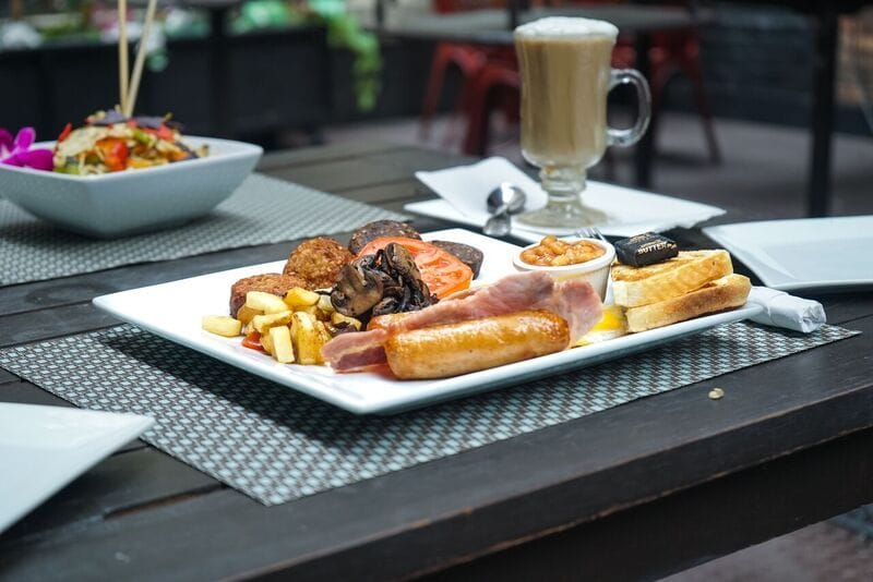 Menu offerings at Carragher's, a sports bar in NYC. 