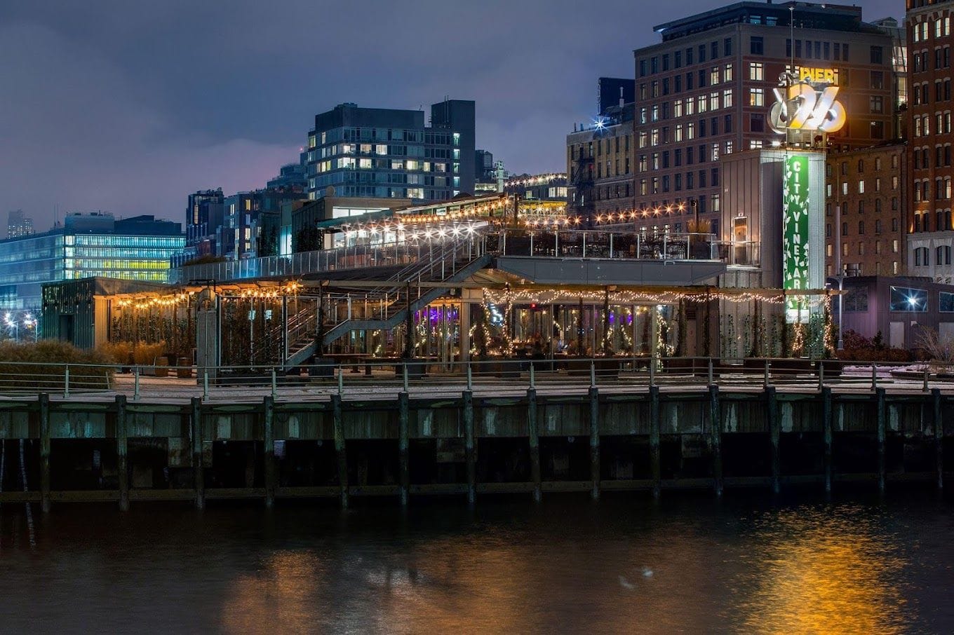 For an elegant outdoor bar on the waterfront: City Vineyard image 2