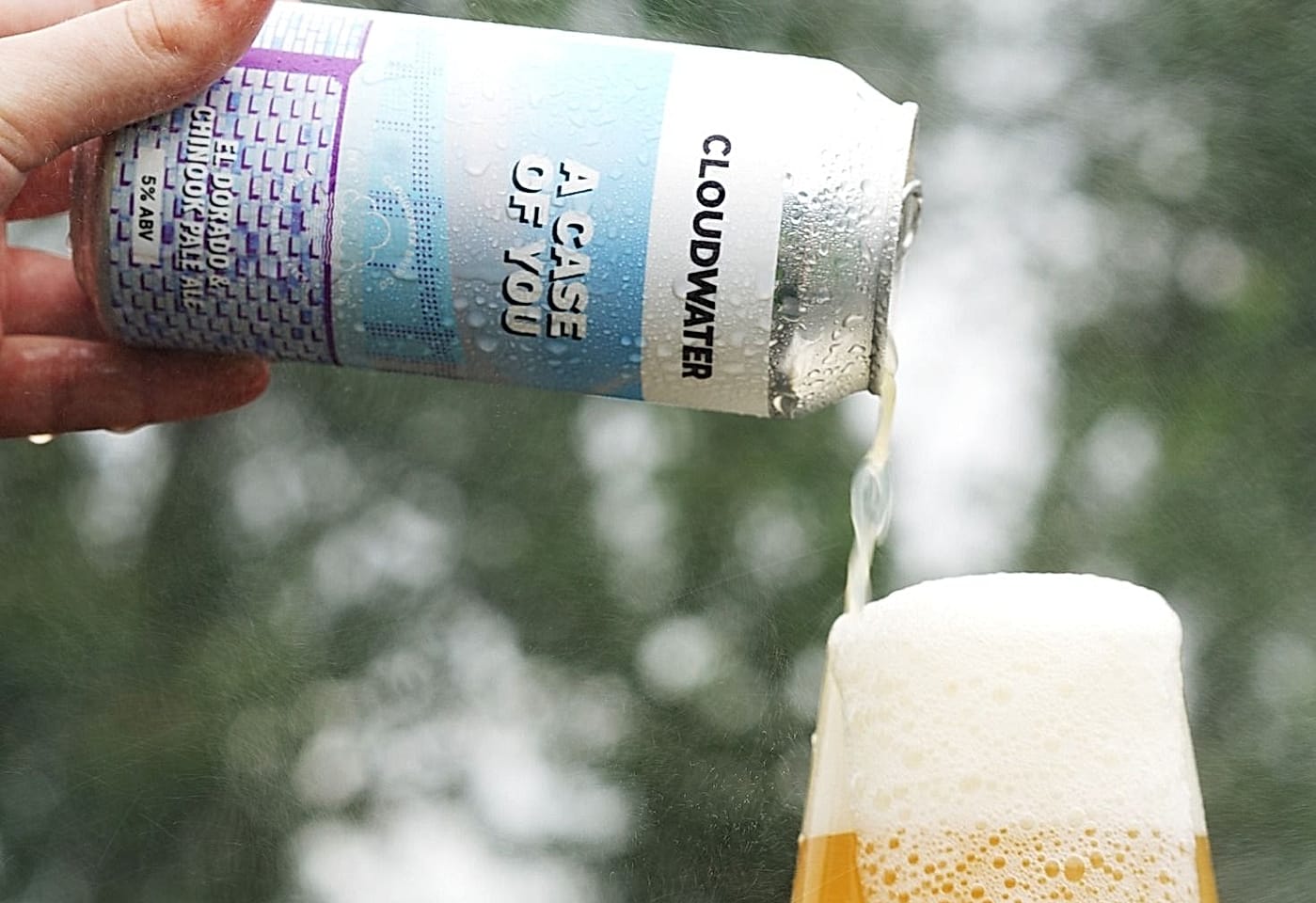 can of beer at cloudwater taproom in bermondsey london