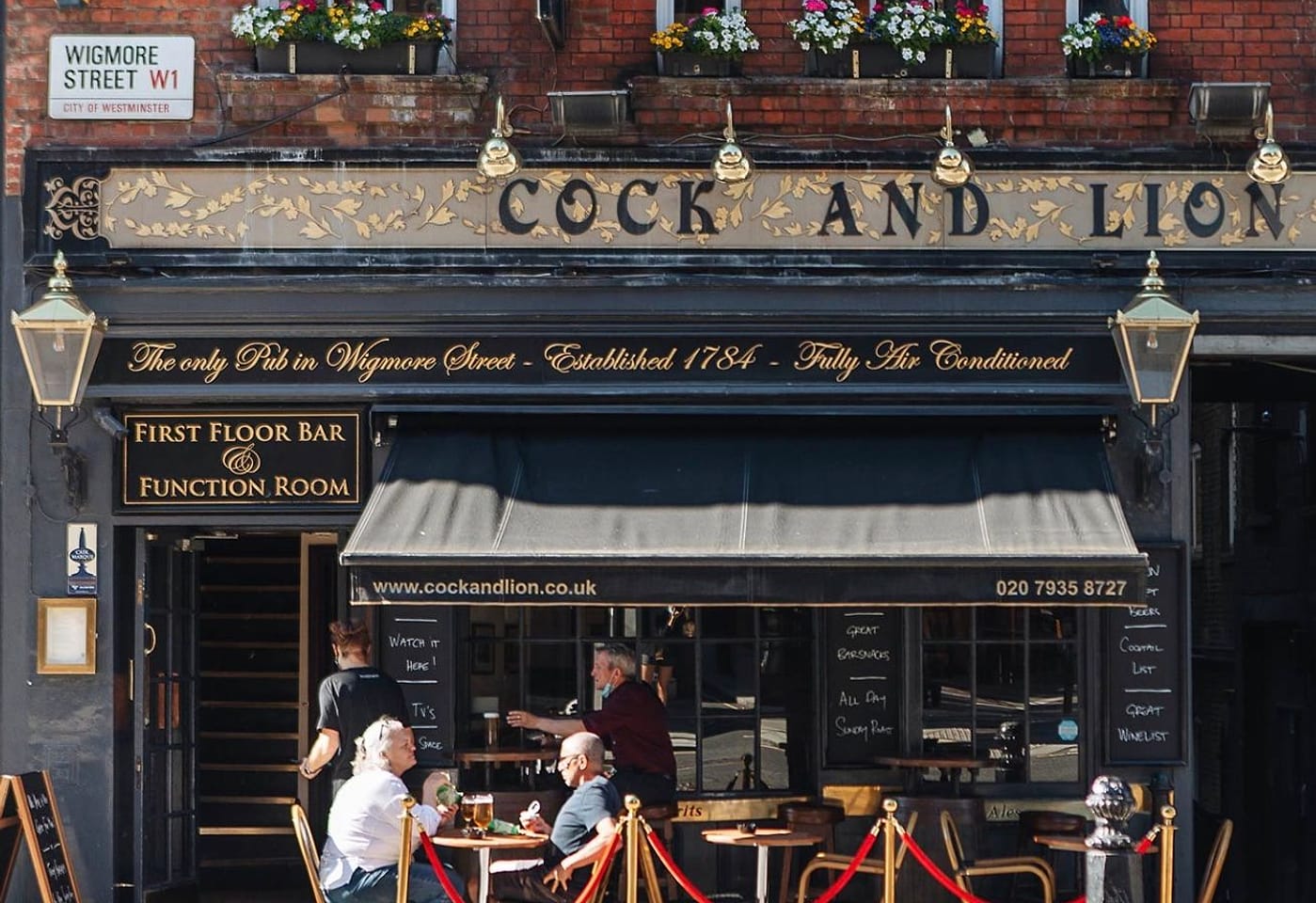 cock and lion best pub marylebone