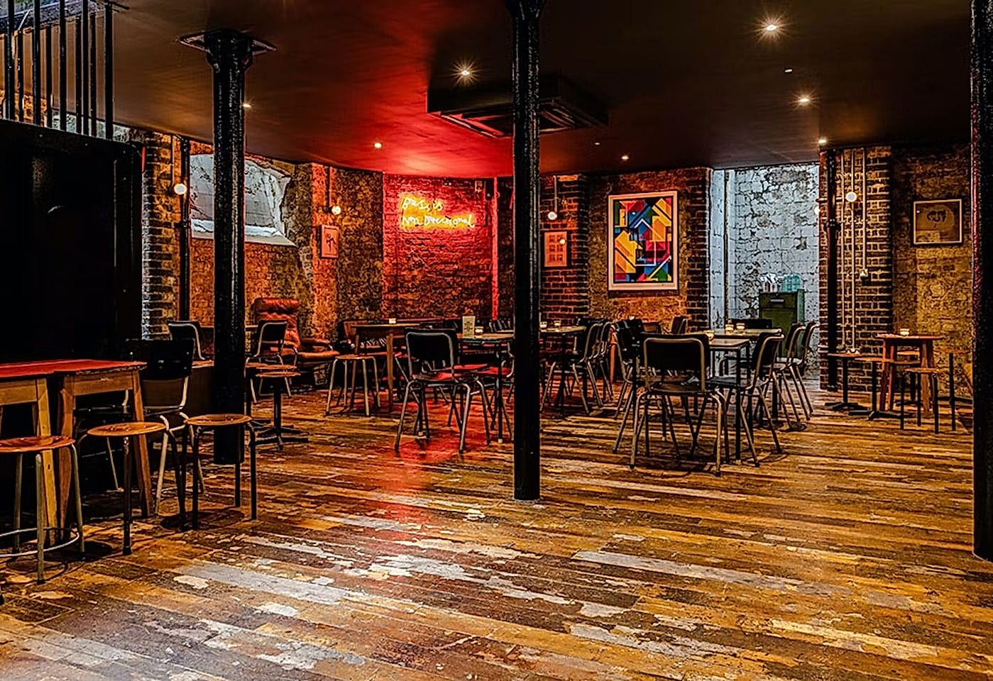 Get some coins ready and go to this bar in Farringdon: Coin Laundry1