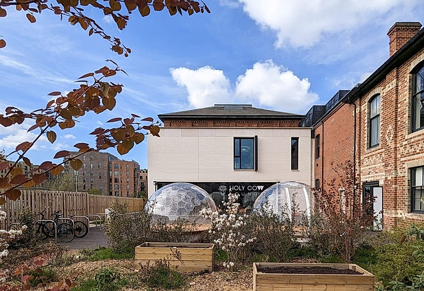 courtyard and cafe at edinburgh printmakers