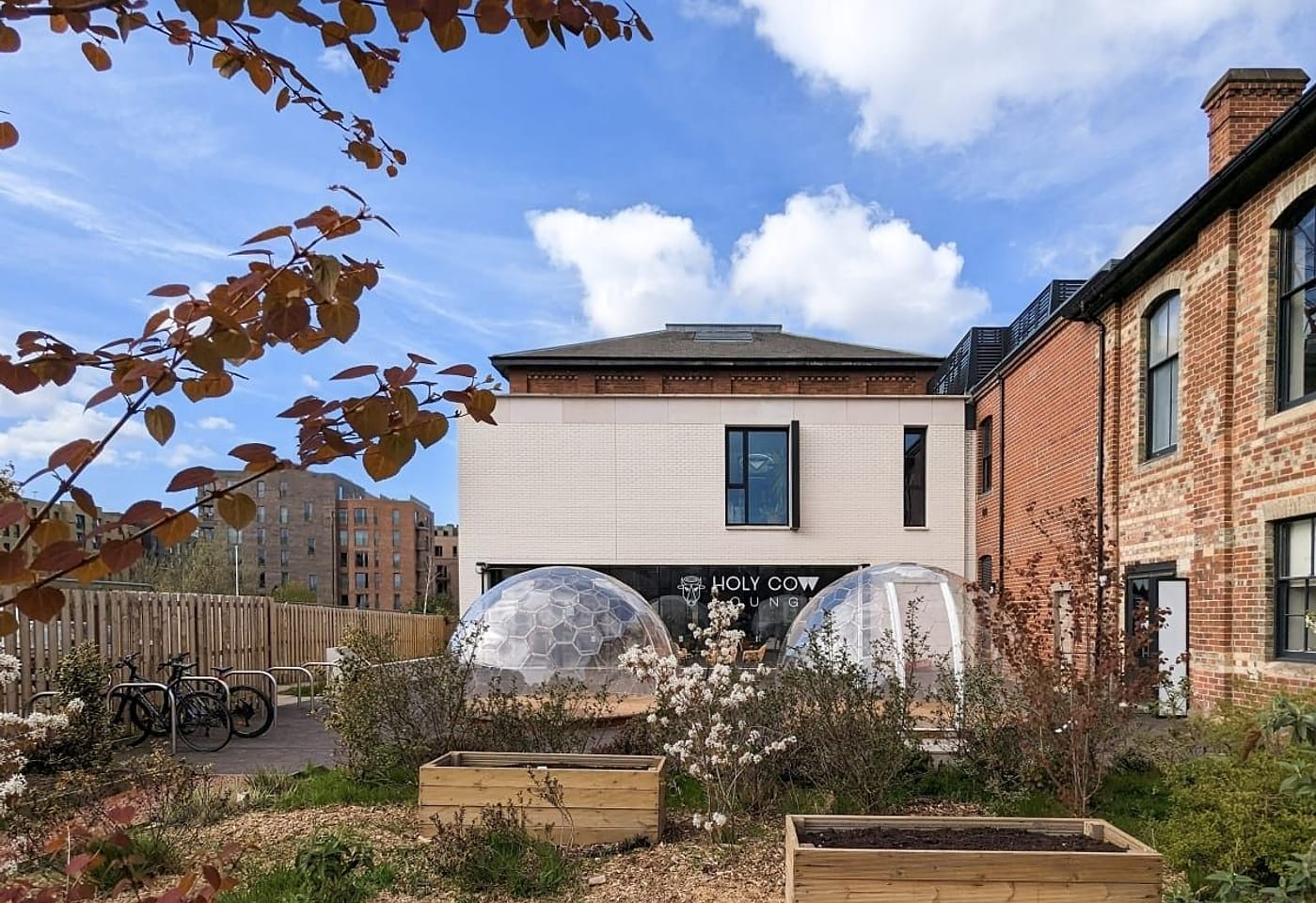 courtyard and cafe at edinburgh printmakers