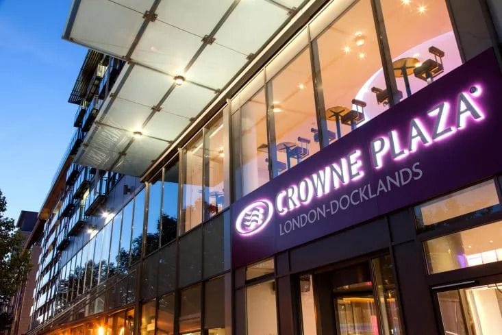 exterior of crowne plaza london docklands top conference rooms london