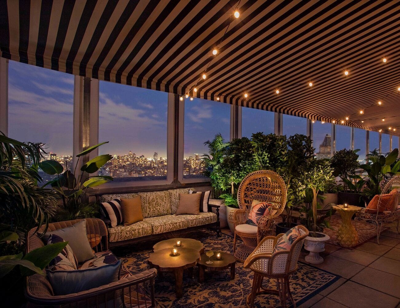 darling bar park lane hotel upper manhattan rooftop restaurants nyc