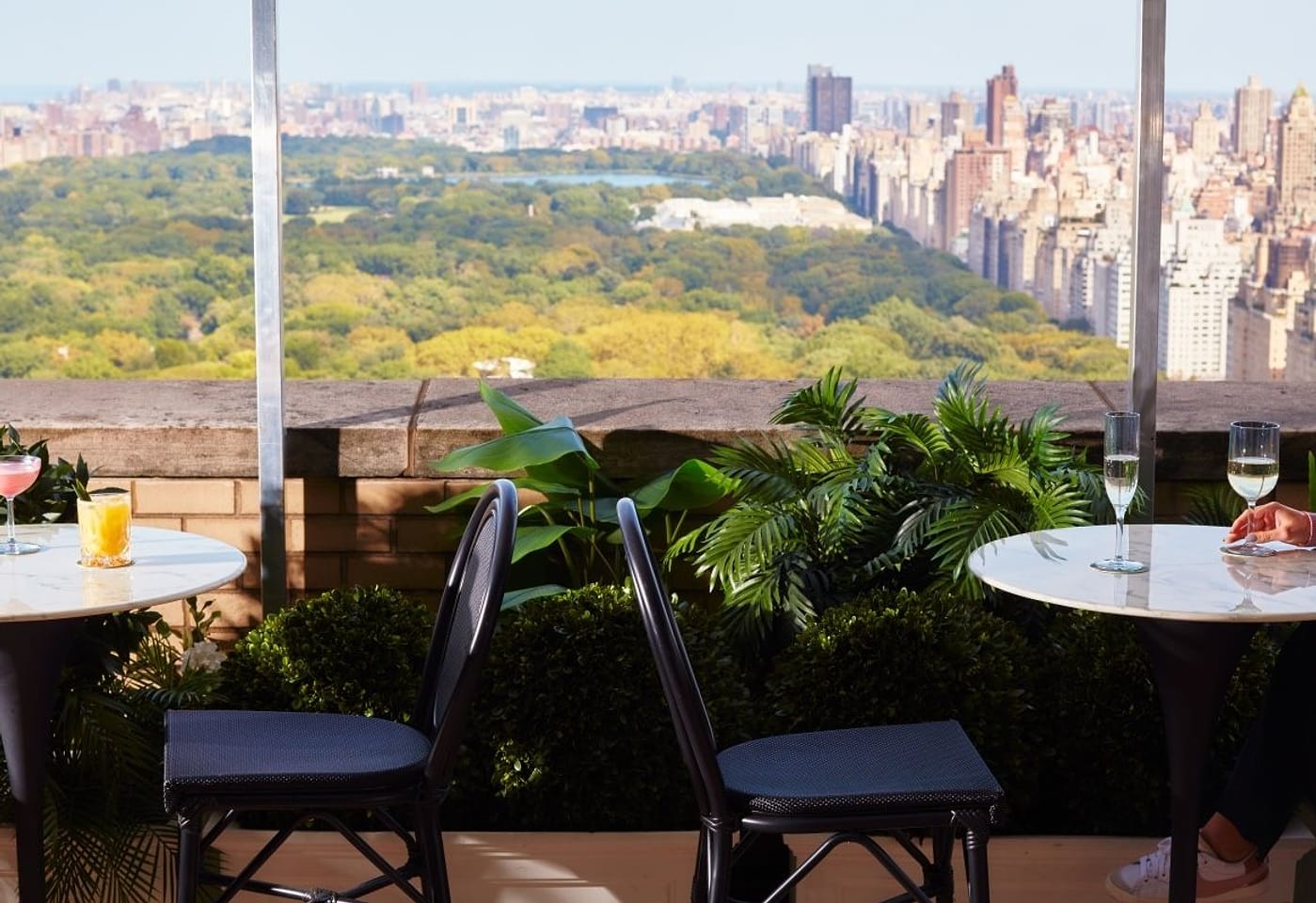 darling bar park lane hotel upper manhattan rooftop restaurants nyc