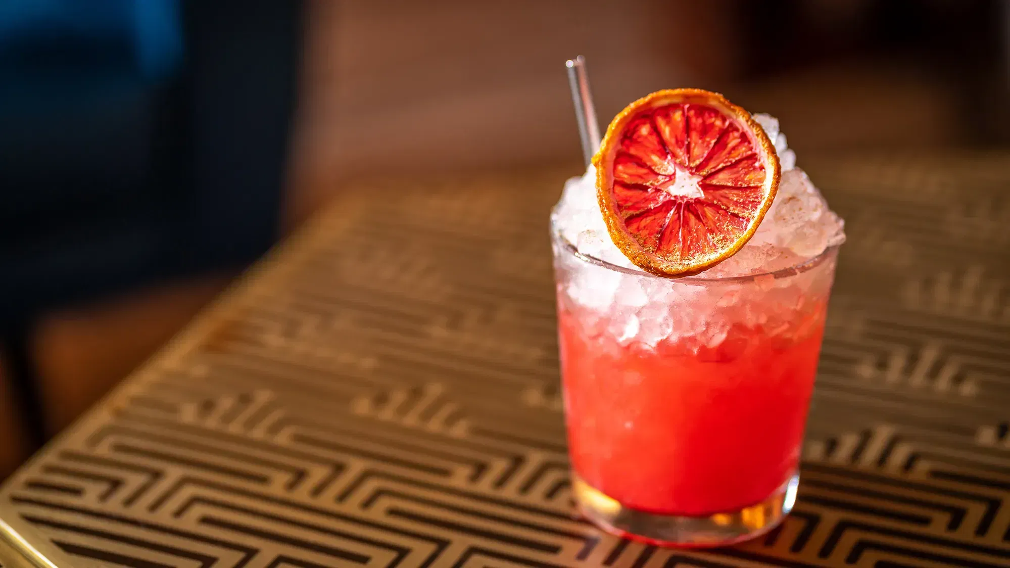 A drink at Dear Irving on Hudson, a bar for celebrating 21st birthdays in New York. 