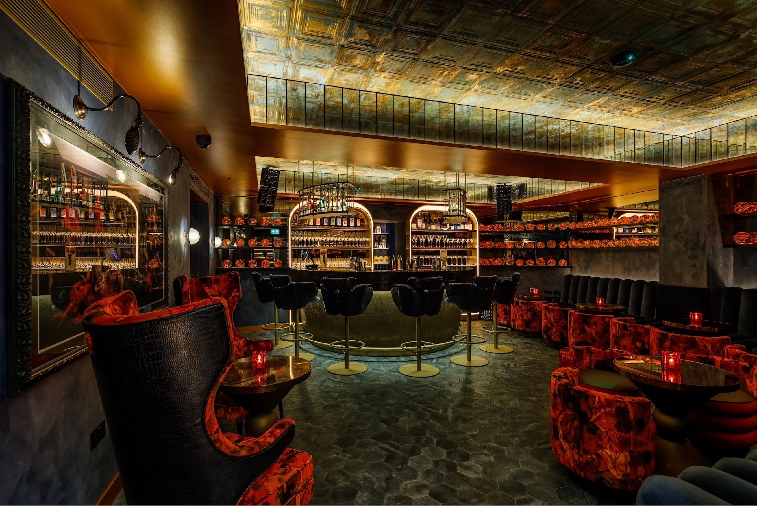 interior of dial8 at 13 at chateau denmark in soho london