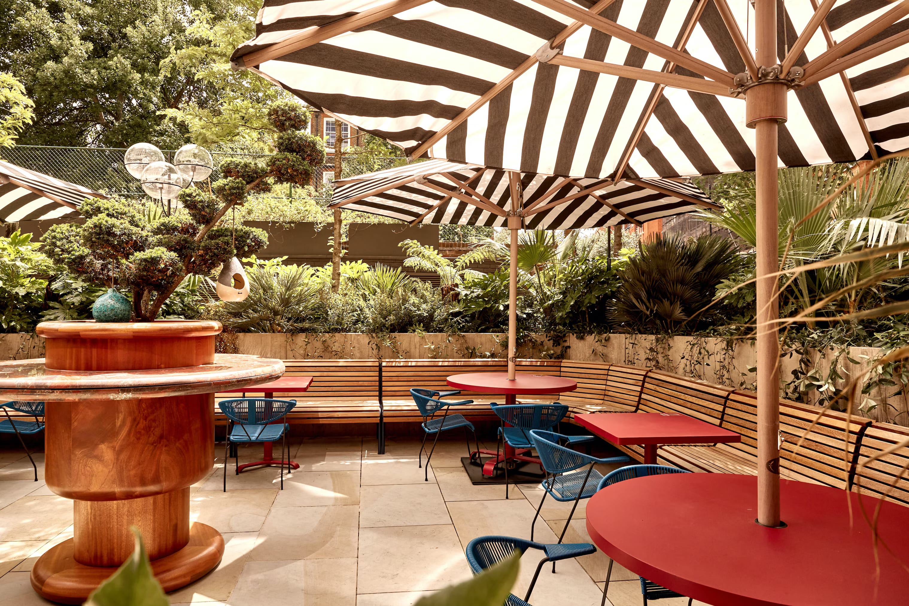 the terrace at the double standard bar in kings cross london