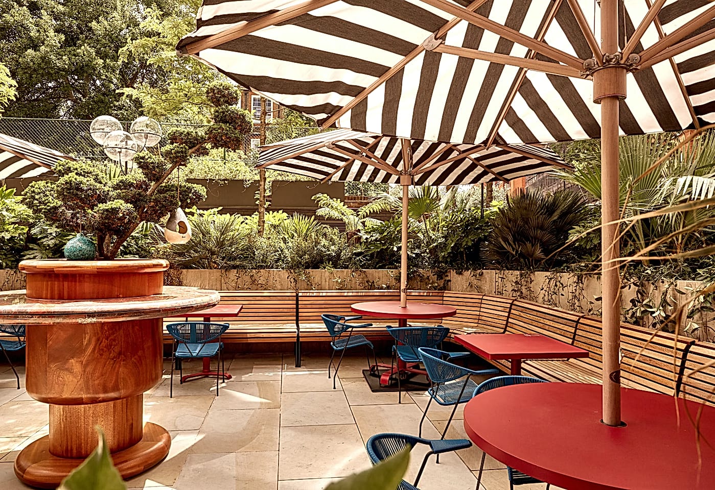 the terrace at the double standard bar in kings cross london