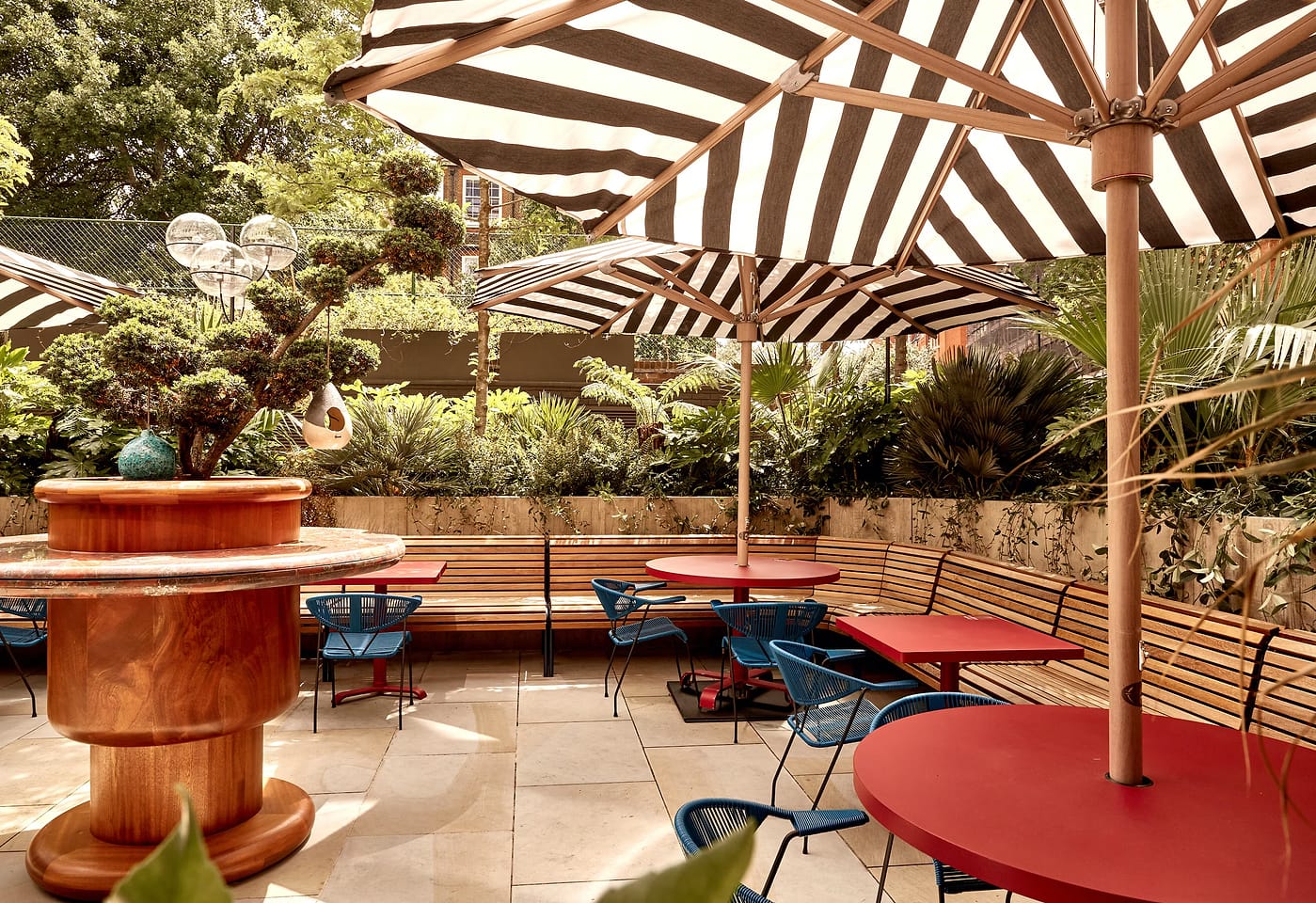 the terrace at the double standard bar in kings cross london