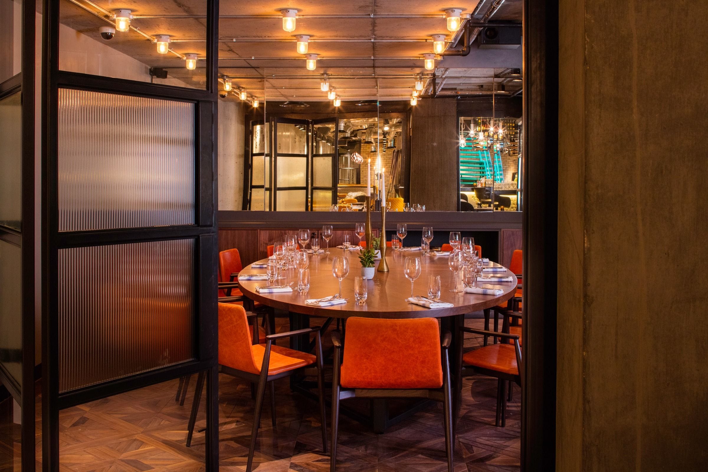 interior of drake and morgan kings cross london private dining