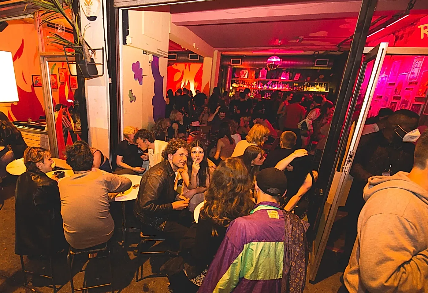 people at the bar in dream bags jaguar shoes in old street in london