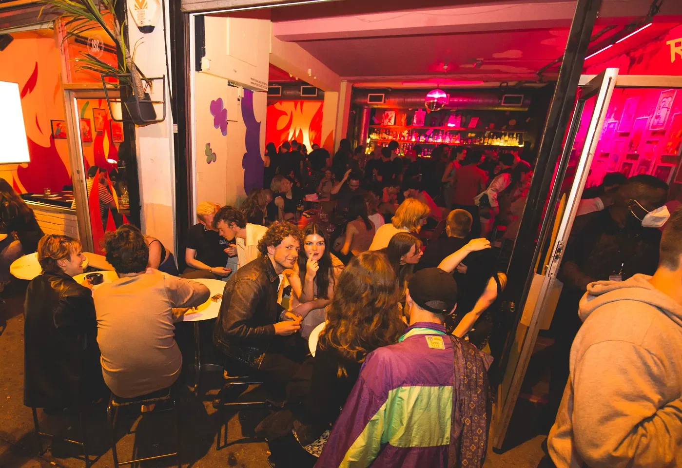 people at the bar in dream bags jaguar shoes in old street in london