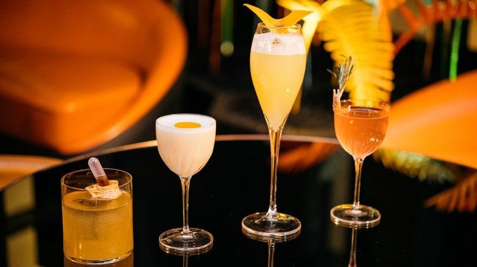 cocktails at duck and waffle liverpool street rooftop bar london